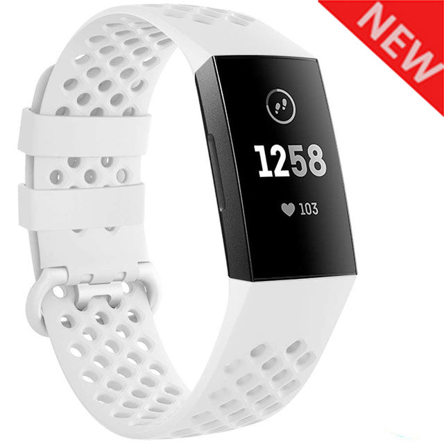 Sporty Silicone Wristwatch Strap