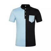 Trendy Cloth Color Matching Thin Top For Men