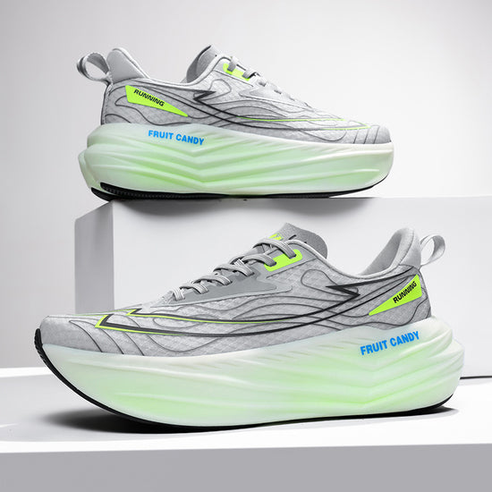 Couple Running Shoes Breathable Mesh Shoes Ultra-Soft Non-Deformable Jelly Sole Casual All-Match Sneakers
