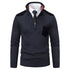 Pullover Men Sweater Thick Polo Shirts Korean Half Zipper