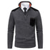 Pullover Men Sweater Thick Polo Shirts Korean Half Zipper